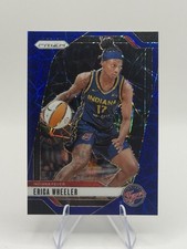 Erica Wheeler #61 Prizm Blue Velocity WNBA 2024 Indiana Fever Trading Card
