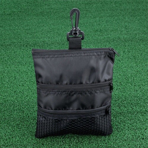 Canvas Golf Ball Bag Pouch Multi Pocket Strong Storage Bag Golf Sport Accessory - Picture 5 of 12
