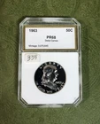 1963 Proof Franklin Silver Half Dollar Proof Deep Cameo