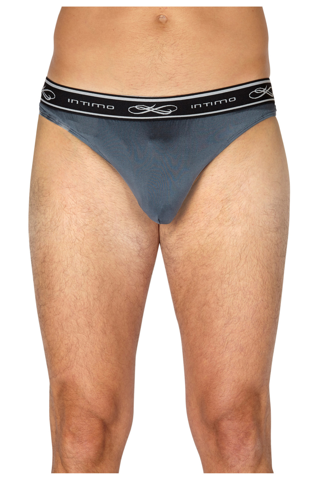 Intimo Mens Exposed Elastic Silk Thong Underwear