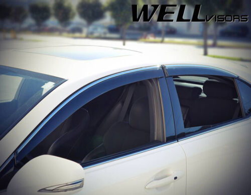 WELLvisors For Lexus IS250 IS350 ISF Sedan 2006-2013 Deflectors Windowow Visors - Bild 3 von 9