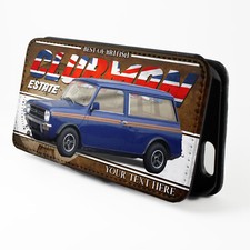 Personalised Mini Clubman Estate iPhone Case Classic Car Flip Phone Cover CL32