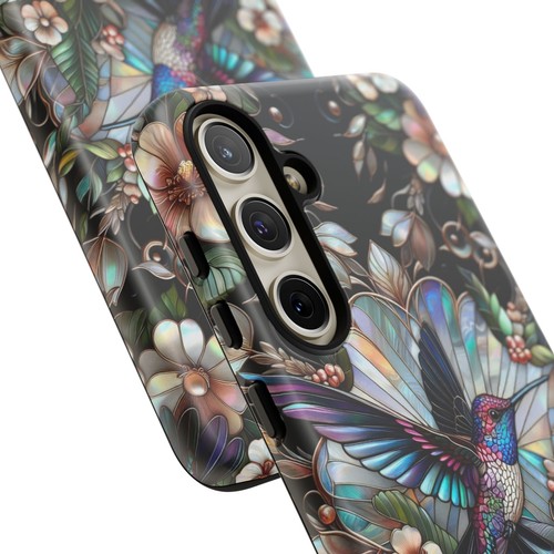 Hummingbird Phone Case, Faux Mother of Pearl Design | X122 - 第 194/272 張圖片