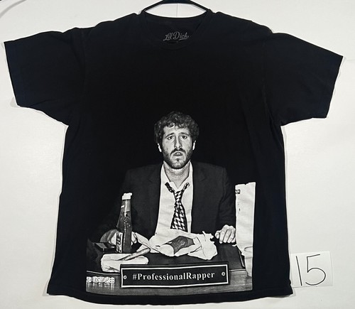 Lil Dicky T-Shirt Herren XL schwarz Grafikdruck Rap Rundhals