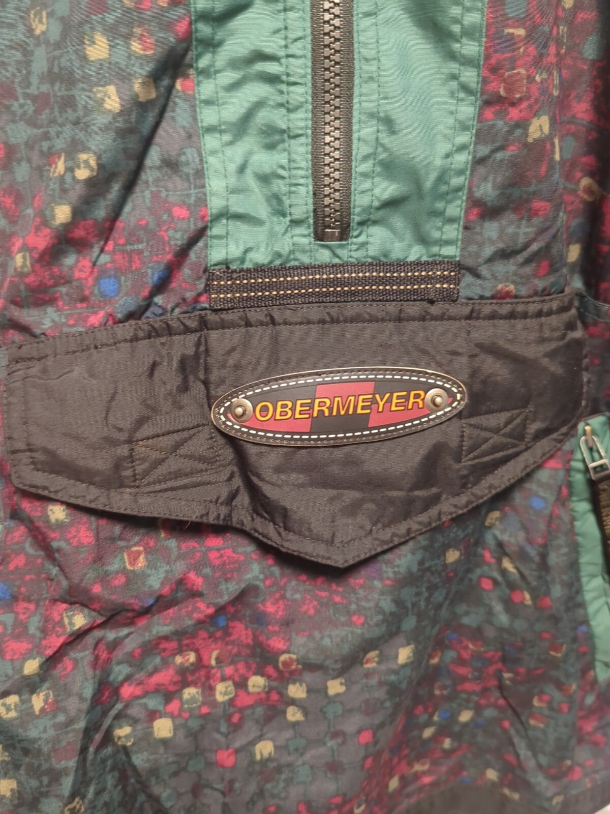 Vintage Obermeyer Arrowhead Pattern Half Zip Jack… - image 3