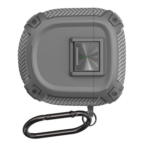 Grey Shockproof Case Cover w/ Clip For Bose QuietComfort Earbuds II/Ultra ff
