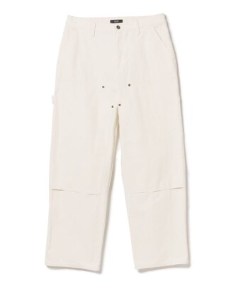 ASK availability First) BEAMS Semi-wide double knee painter pants
