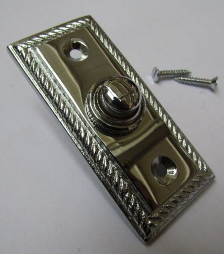 DOOR BELL PUSH vintage Victorian Antique Hard wired Front Back Door Chime Press - Picture 7 of 26