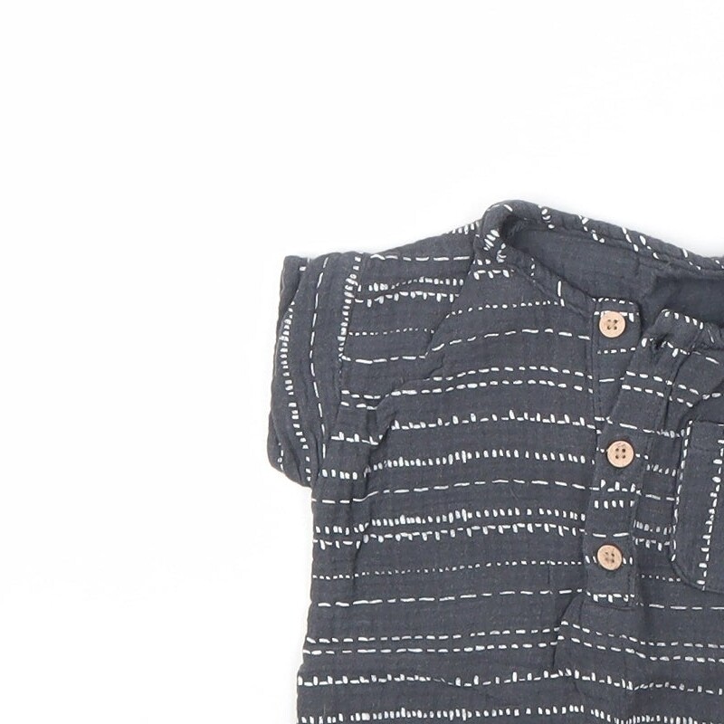 George Baby Grey Cotton Blend Blouse Size 9-12 Months image 6