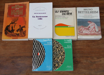 BRUNO BETTELHEIM - KONVOLUT 6 BÜCHER - PSYCHOANALYSE - MERES - KINDER - MÄRCHEN -BE