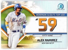 Alex Ramirez Bowman Scouts Top 100 #BTP-59 2023 Bowman Chrome Baseball