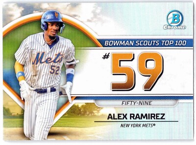 Alex Ramirez Bowman Scouts Top 100 #BTP-59 2023 Bowman Chrome Baseball