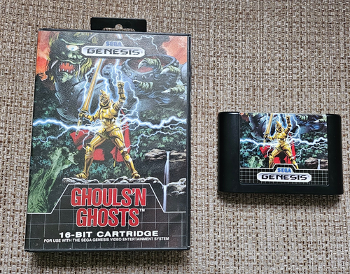 Ghouls 'N Ghosts, SEGA Mega Drive, 16 BIT Video Game, 1990, No Manual Genesis
