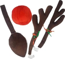 Reindeer Car Set: Includes Car Jingle Bell Antlers And Red Nose By KOVOT