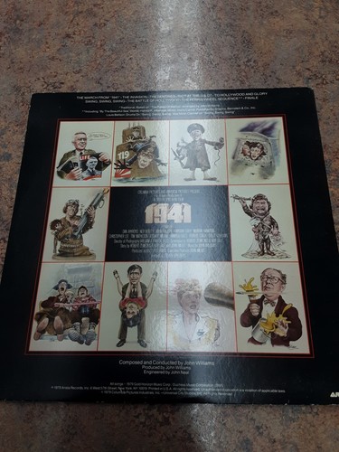 1941 Original Motion Picture Soundtrack Vinyl Record 1979 Arista Gatefold AL9510 - 第 2/5 張圖片