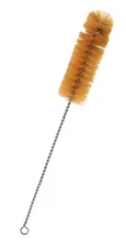 Bristle Cleaning Brush - Fan-Shaped End, 12.5" Length - 1.5" Dia. - Eisco Labs