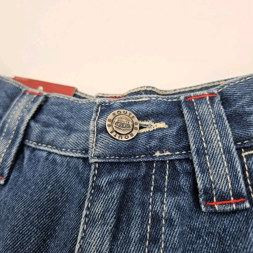 Y2K Route 66 Wide Leg Jorts Jean Shorts Boys Youth Size 14 Denim Vintage NEW NWT - Picture 7 of 23
