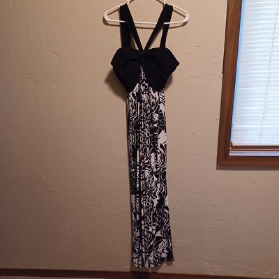Alex Evenings Black Cowl Neck Sleeveless Dress Gown Size 6 | eBay