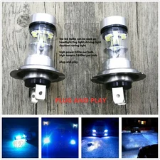 New 2x Super Bright Premium H7 8000K ICE BLUE 55W CSP LED Kit Fog Light Bulbs