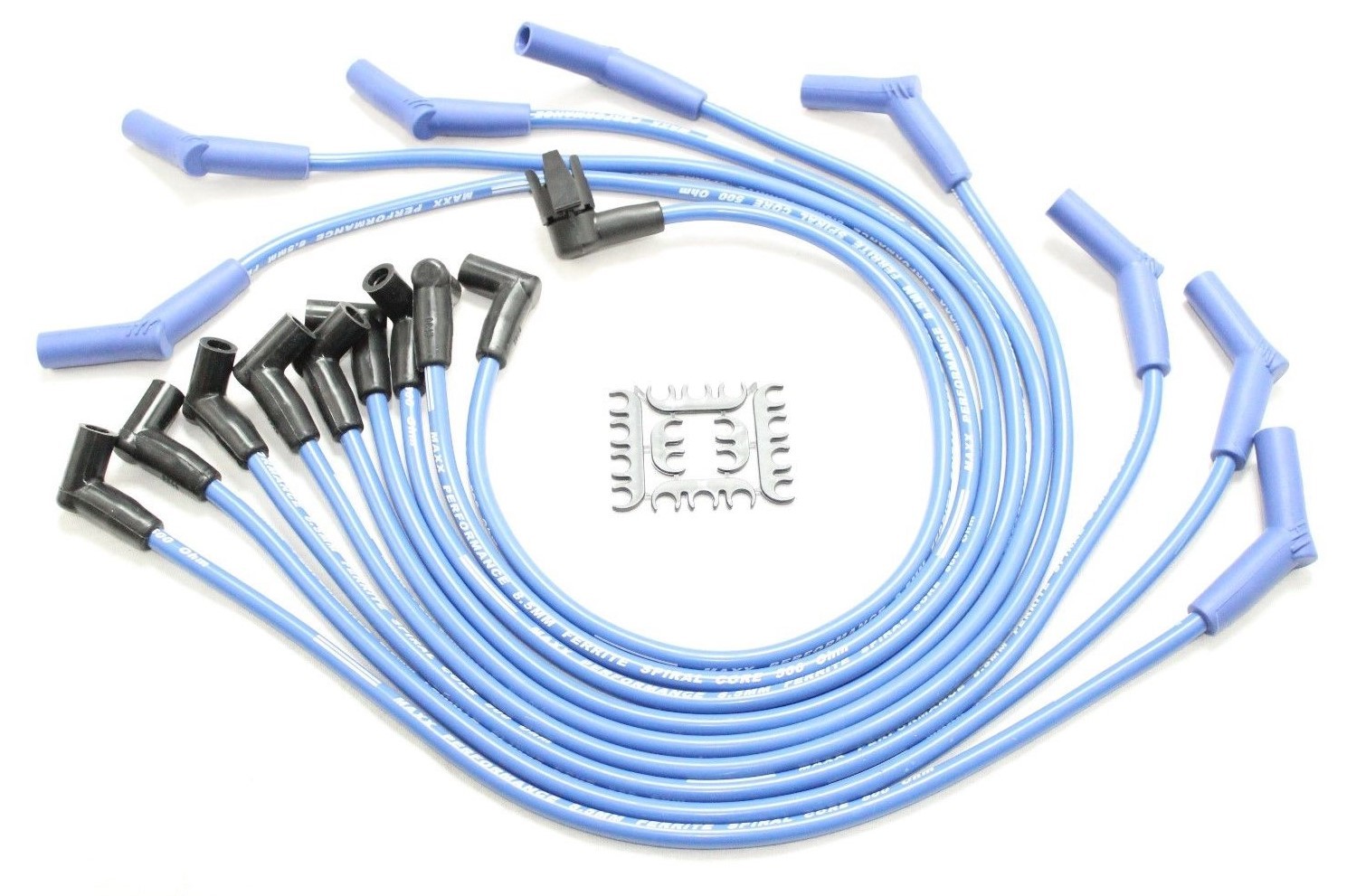 Clear HEI Distributo r Coil Blue 8.5mm Spark Plug Wires 8895 Ford 7.5L