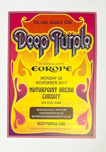 Deep Purple Concert Tour Memorabilia & Tickets - Imagen 18 de 19