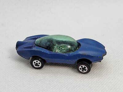 Johnny Lightning Redline – Custom Turbine Repro En Verre Bleu, Miniature Neuve Collector