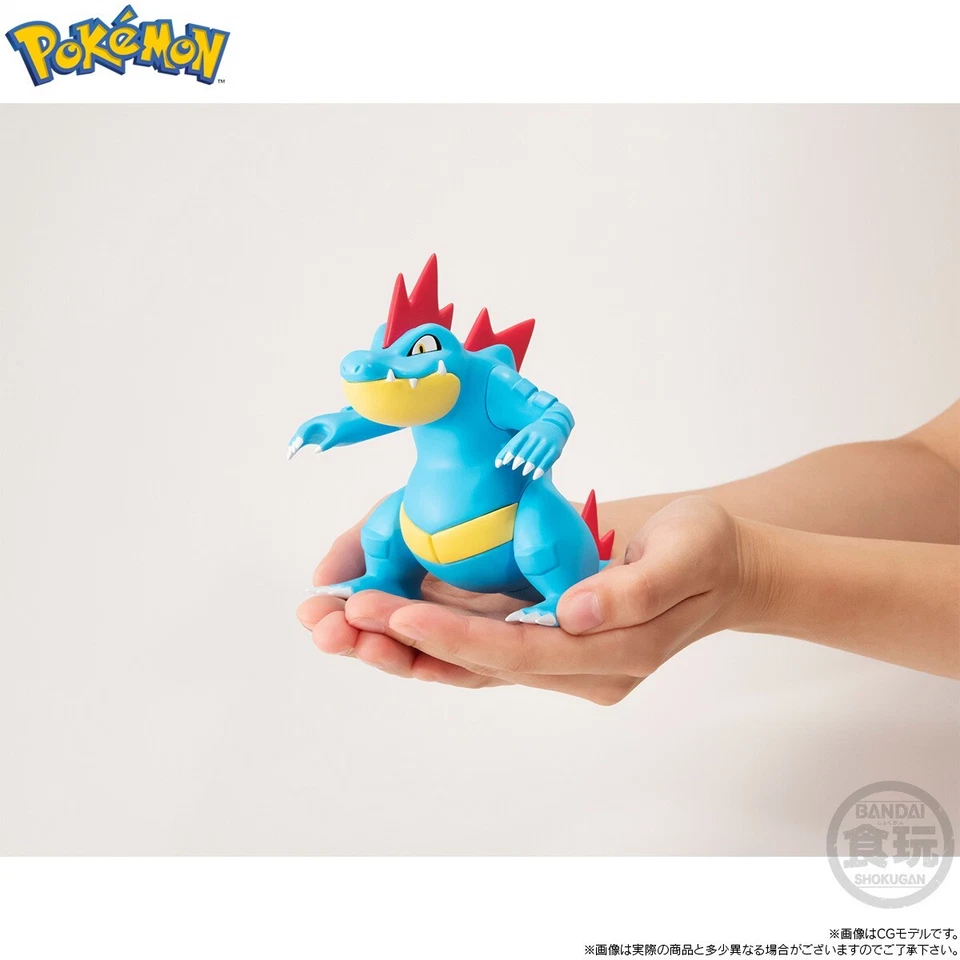 Figura Pokemon Escala Mundo Johto Region Feraligatr Bandai Nueva en Mano Foto 3 de 3
