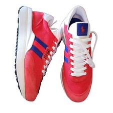 Polo Ralph Lauren Men's Shoes Sz 10 Athletic Sneakers Suede Leather Pony Logo