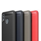 Huawei P Smart 2019 TPU Etui na telefon komórkowy Włókno węglowe Szczotkowane etui ochronne Bumper Cove