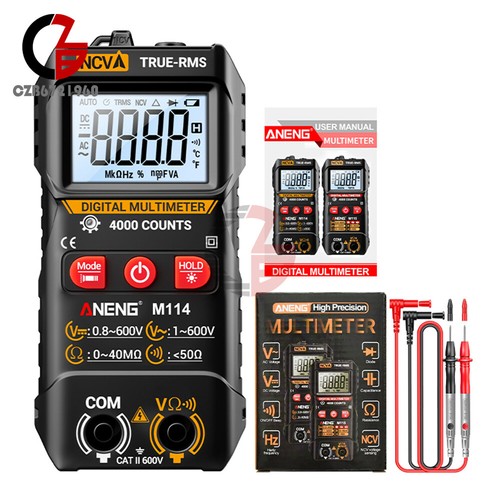 ANENG Digital Multimeter Automatic Voltmeter NCV Resistance Electrician Tester - Picture 21 of 26