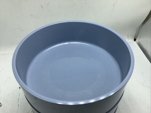 Vintage Oblique 4 Stackable Bowl Set 1987 Blue Melamine Stacking Mid Century - Picture 2 of 9