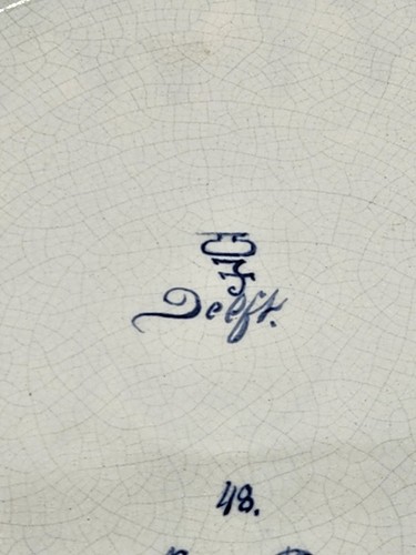 Dutch Delft Sailing Ships Wall Plaque of an Naar HW Mesdag - Picture 16 of 24