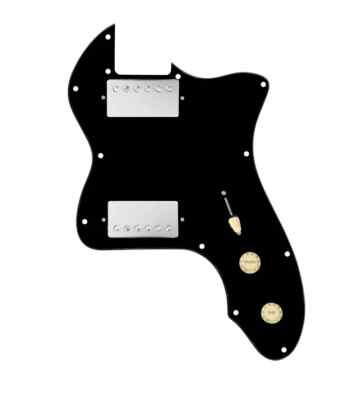 920D 72 Thinline Tele Loaded Pickguard Hot Rough Neck Humbucker Black/Cm/Nickel