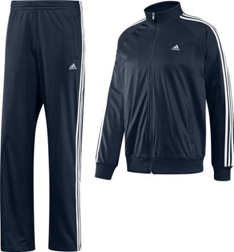adidas 3S Essential Logo Trainingsanzug Track Suit Jogginganzug Navy Jacke Hose - Bild 1 von 4