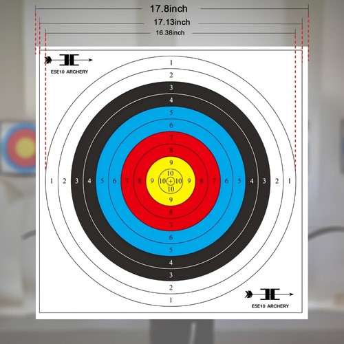 20PACK Waterproof Targets Paper PVC Archery Practice Bow Arrow 17.7 X 17.7 In - Picture 3 of 6