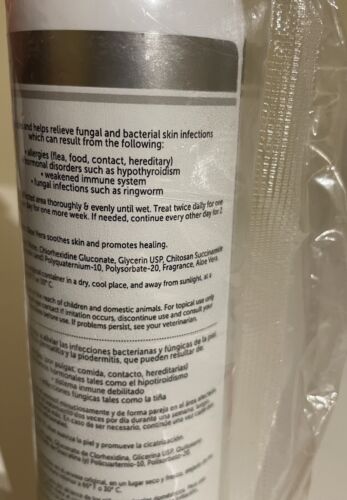 Fórmula veterinaria clínica cuidado del pelaje champú antiséptico antifúngico perros gatos 8 oz - Imagen 10 de 10