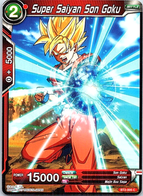 Super Saiyan Son Goku BT2-005 C Dragon Ball Super Card TCG X1 | eBay