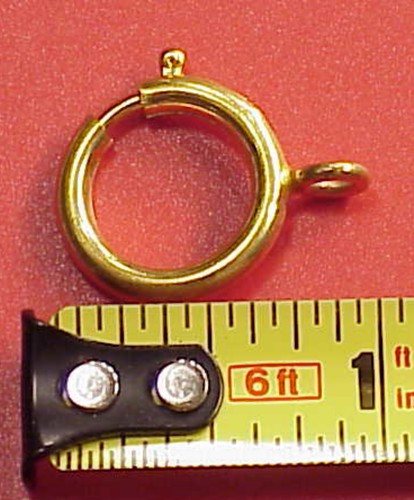 Großer 18 mm Federringe gelb EIN FEDERRING - Bild 2 von 4