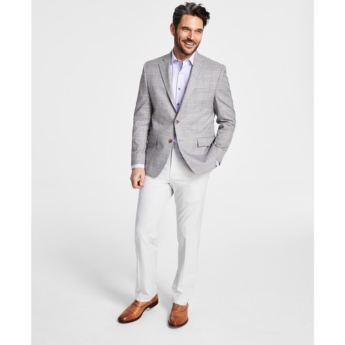 LAUREN RALPH LAUREN Herren Classic-Fit UltraFlex Stretch grau kariert Sportmantel - Bild 1 von 4