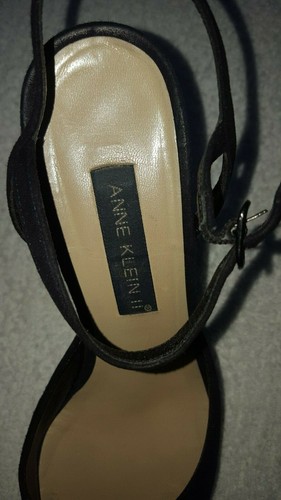 Womens Vintage Anne Klein II Black Suede Pumps 7.0 M - Picture 3 of 11