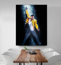 FREDDIE MERCURY 1 QUEEN Pop Art Rock Band Inspration Music Print Poster / Canvas