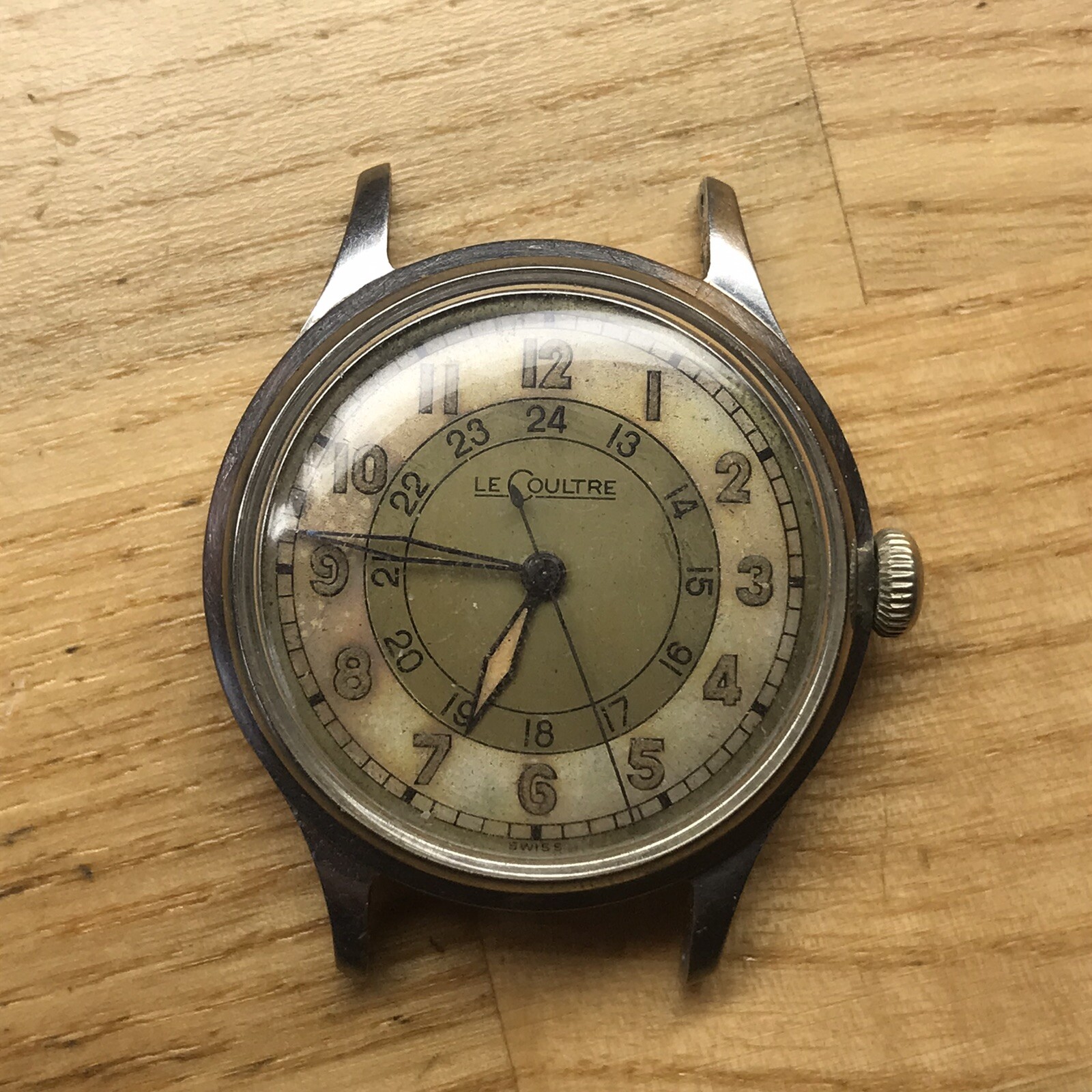 Vintage Lecoultre Watch Military Watch P458 eBay