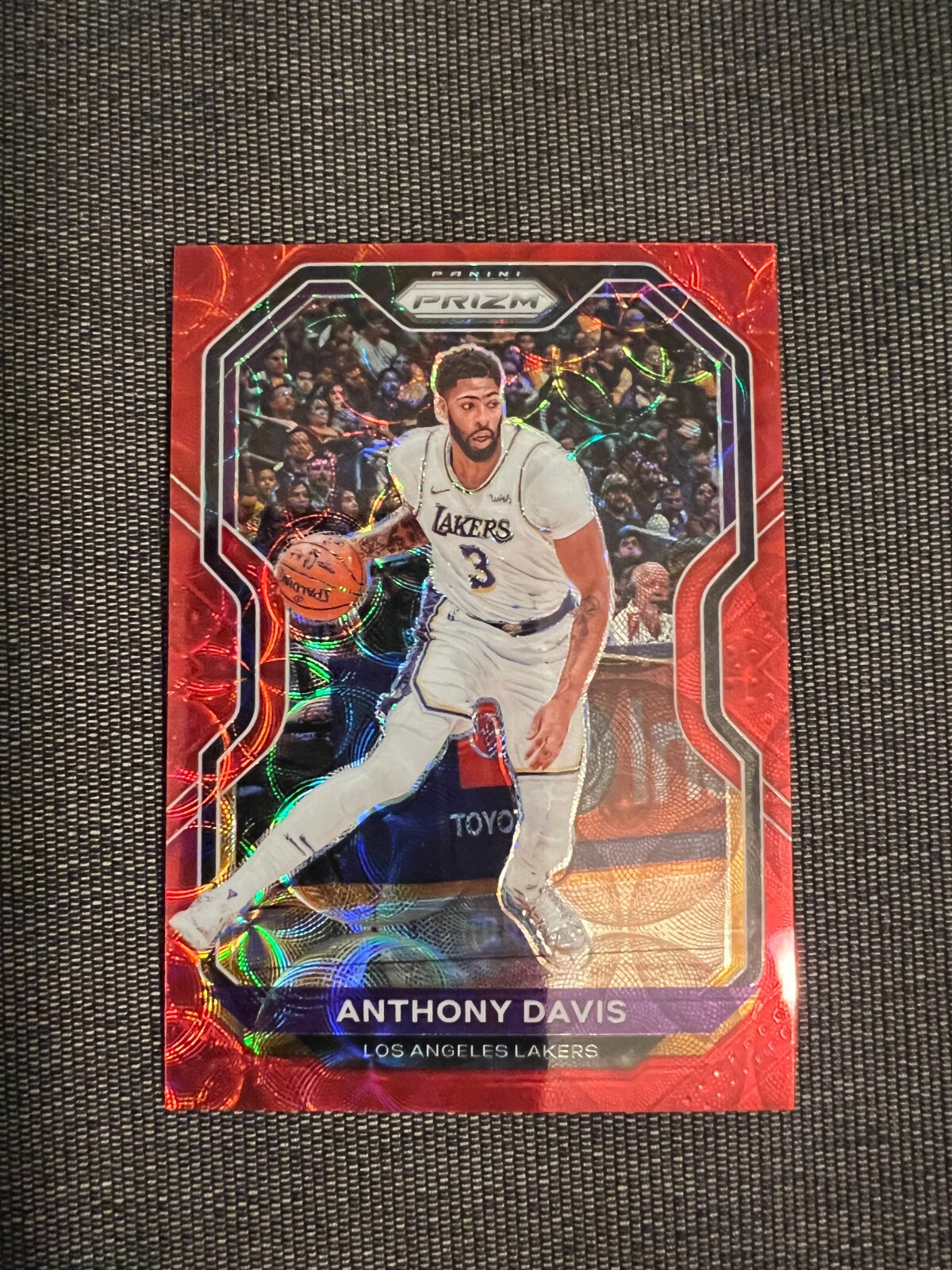 2020-21 Panini Prizm Basketball Los Angeles Lakers Anthony Davis 74/88 Red #109