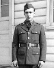 ORIGINAL VINTAGE PHOTO: Military Man Uniform Candid Portrait 40's 40s WW2 WWII