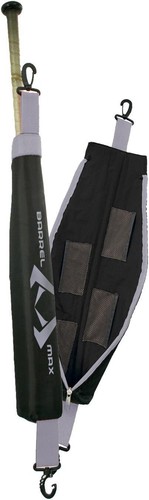 NEW Barrel Max Bat Warmer Sleeve Silver/Black Barrel Armor Sports Baseball - 第 1/9 張圖片