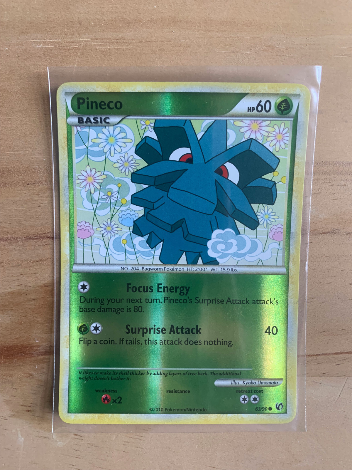 Pineco (63) - Undaunted (UD) reverse holo Pokemon TCG NM/LP