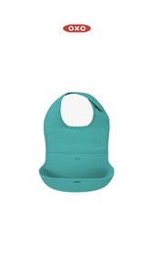 oxo tot waterproof silicone roll up bib