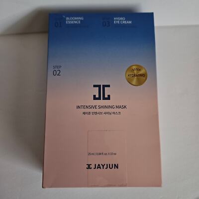 NEW JC JAYJUN Intensive Shining Mask 3 Steps (10 masks in box) Sealed Box