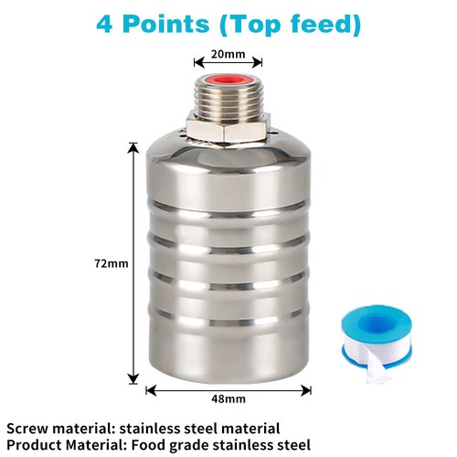 Float Valve,1/2'' 3/4''Fully Automatic Water Level Control 304 Stainless Steel - Picture 22 of 27