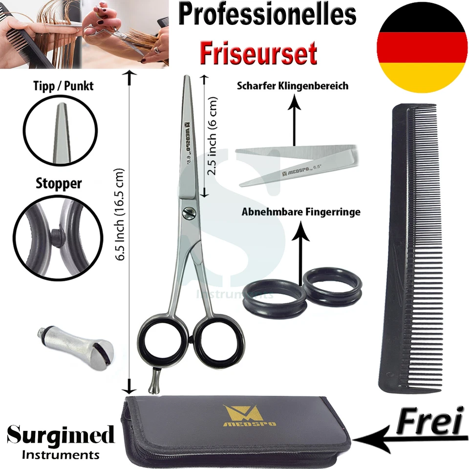 Haarschere Friseurschere Friseurset Friseurscheren Set Handwerkzeug-Kit Barbers - Bild 4 von 4